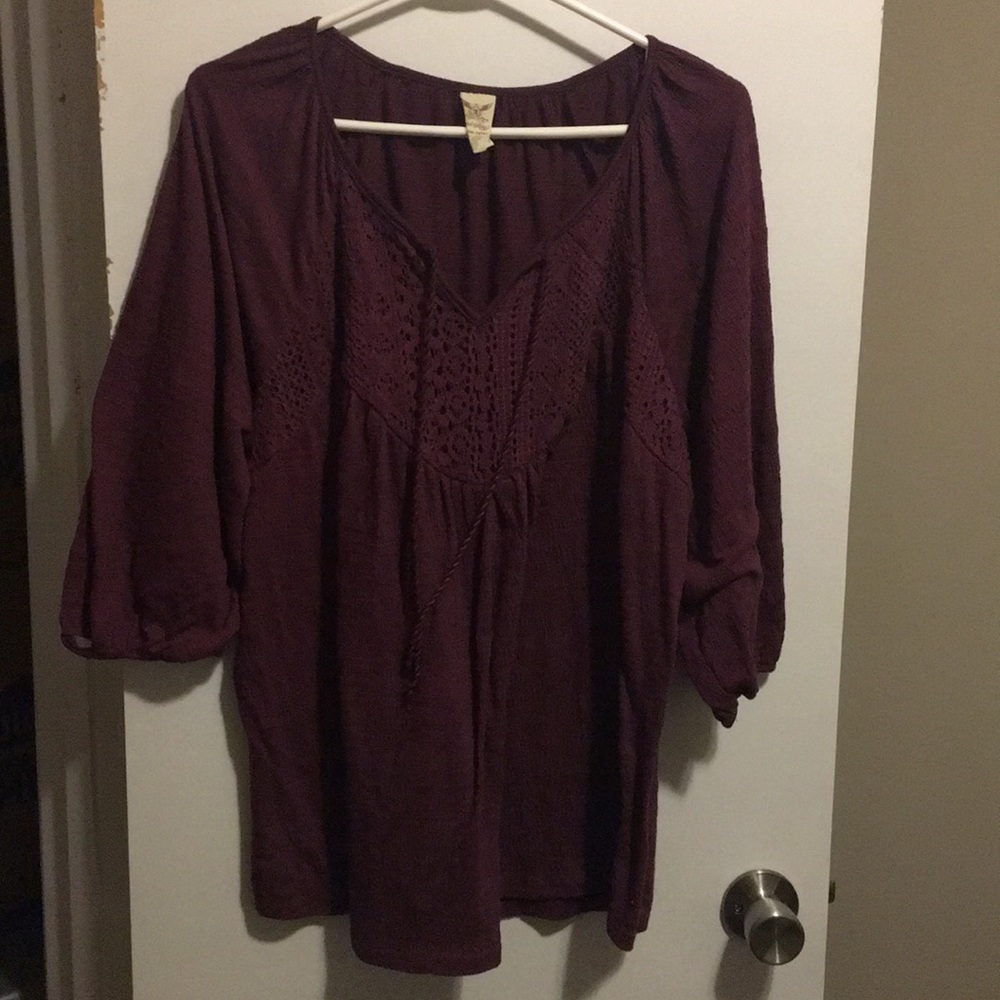 Plum blouse